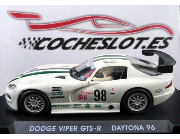 DODGE VIPER GTS-R “Daitona 96” BLANCO RAYAS VERDES REF.A1 FLY