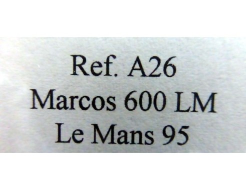MARCOS 600 LM “Lemans 95” AZUL REF.A26 FLY