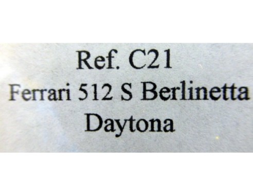 FERRARI 512 Berlinetta “Daytona 70” ROJO REF.C21 FLY