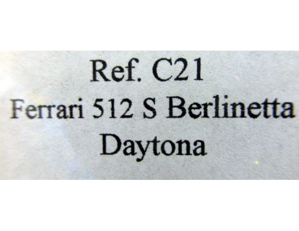 FERRARI 512 Berlinetta “Daytona 70” ROJO REF.C21 FLY