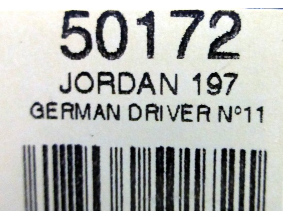 JORDAN PEUGEOT 197 AMARILLO.FORMULA 1 REF.50172 NINCO