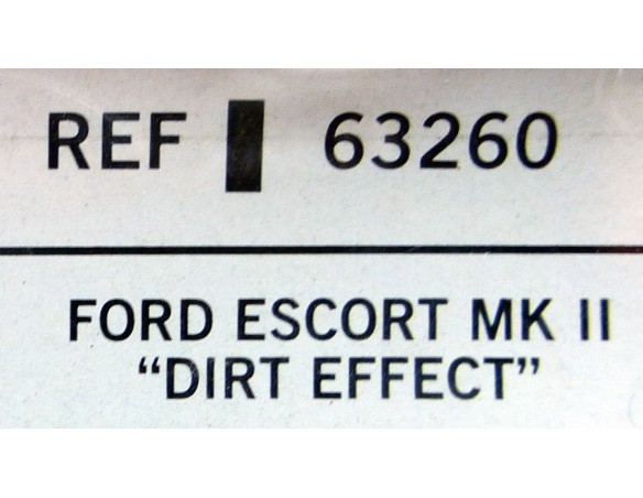 FORD ESCORT MK II DIRT EFFECT REF.63260 TECNITOYS