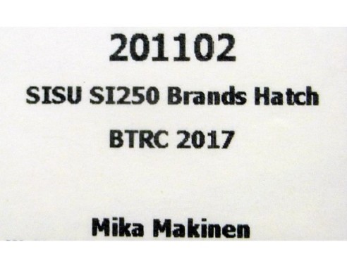 SISU SI250 BRANDS HATCH BTRC 2017 MIKA MAKINEN REF.201102 FLY