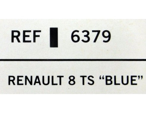 RENAULT 8 TS BLUE REF.6379 TECNITOYS