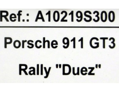 PORSCHE 911 GT3 RALLY DUEZ REF.A10219S300 EDUCA
