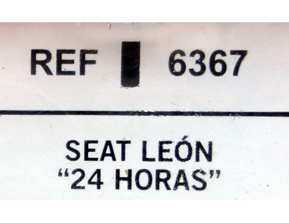 SEAT LEON 24 HORAS REF.6367 TECNITOYS