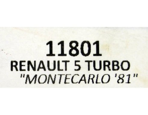 RENAULT 5 TURBO MONTECARLO 81 REF.11801 TEAM SLOT