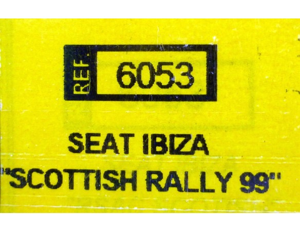 SEAT IBIZA SCOTTISH RALLY 99 REF.6053 TECNITOYS