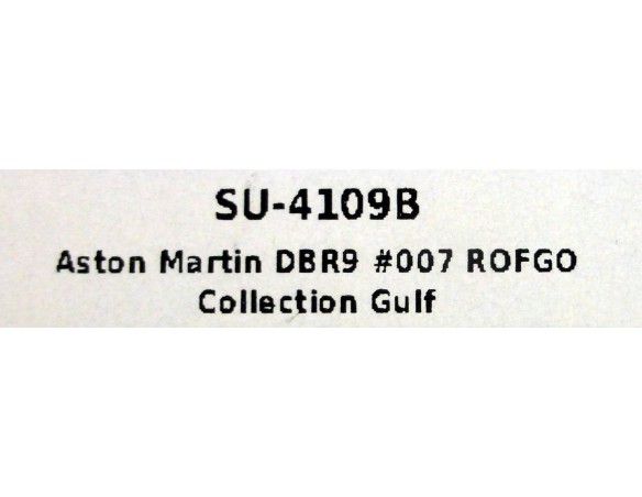 ASTON MARTIN DBR 9 Nº7 ROFGO COLLECTION GULF REF.SU4109B SUPERSLOT