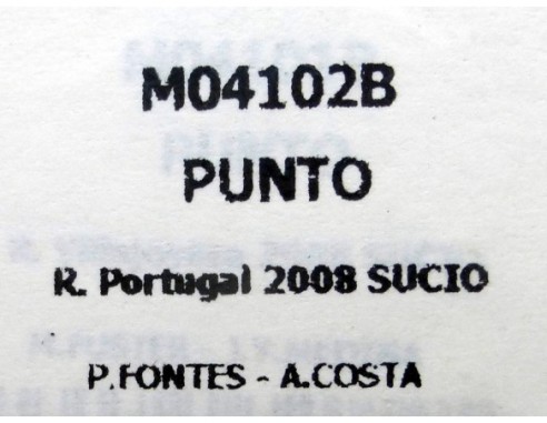 FIAT PUNTO R.PORTUGAL 2008 SUCIO REF.M04102B FLYSLOT