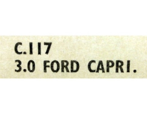 FORD CAPRI 3.0 REF.C117 SUPERSLOT