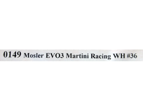 MOSLER MT900R EVO 3 MARTINI RACING WH REF.0149 NSR