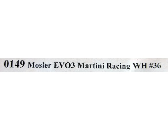 MOSLER MT900R EVO 3 MARTINI RACING WH REF.0149 NSR