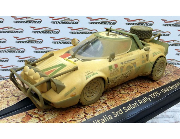 LANCIA STRATOS Nº8 ALITALIA 3rd SAFARI RALLY 1975 EFECTO BARRO COCHESLOT