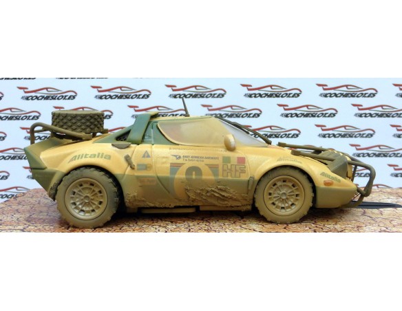 LANCIA STRATOS Nº8 ALITALIA 3rd SAFARI RALLY 1975 EFECTO BARRO COCHESLOT