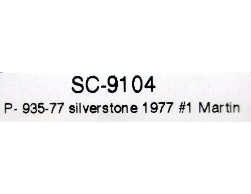 PORSCHE 935-77 MARTINI SILVERSTORE 1977 REF.SC9104 SCALEAUTO