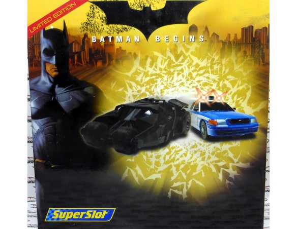 BATMOBILE Y GOTHAM CITY POLICE CAR 1/43 SUPERSLOT