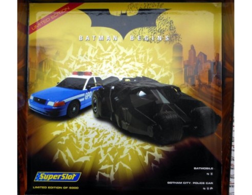 BATMOBILE Y GOTHAM CITY POLICE CAR 1/43 SUPERSLOT