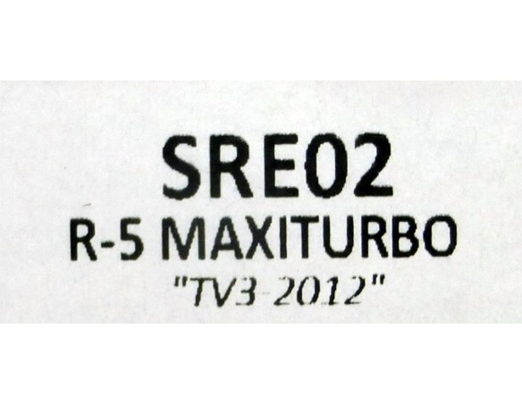 RENAULT 5 MAXI TURBO TV3 2012 REF.SRE02 TEAM SLOT