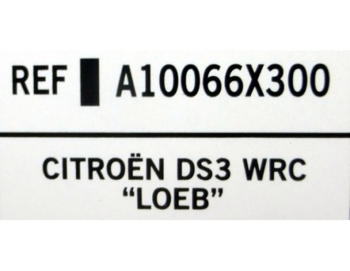 CITROEN DS3 WRC LOEB REF.A10066X300 EDUCA