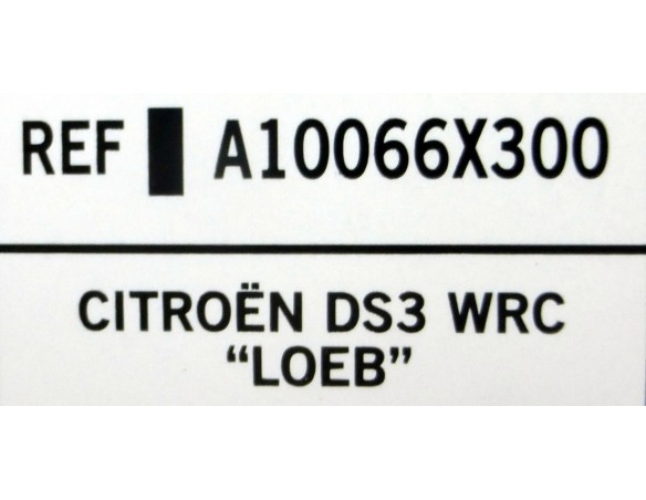 CITROEN DS3 WRC LOEB REF.A10066X300 EDUCA