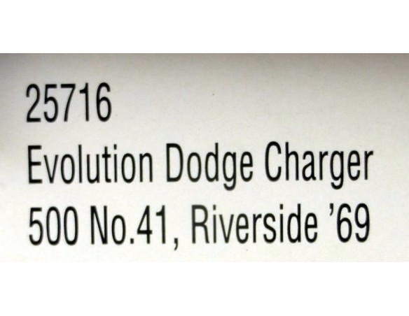 DODGE CHARGER 500 Nº41 RIVERSIDE 69 REF.25716 CARRERA