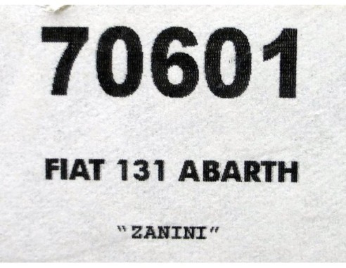 FIAT 131 ABARTH ZANINI LTD.ED. REF 70601 TEAM SLOT