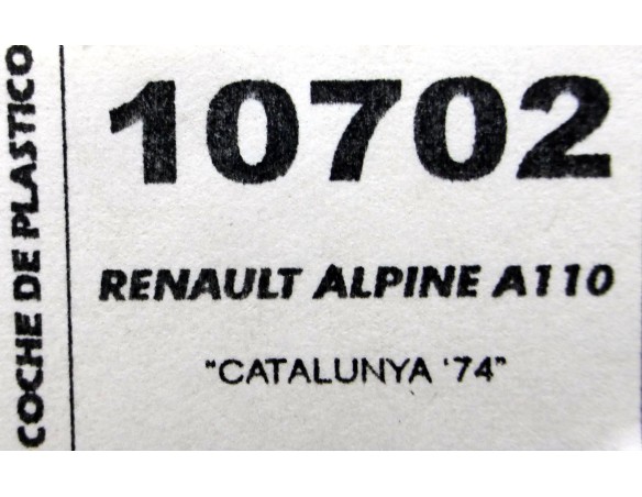 RENAULT ALPINE A110 CATALUNYA 74  REF.10702 TEAM SLOT
