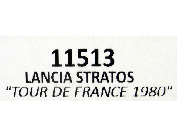 LANCIA STRATOS TOUR DE FRANCE 1980 REF.11513 TEAM SLOT