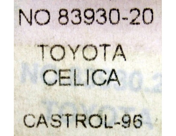 TOYOTA CELICA CASTROL 96 REF.83930.20 MATCHBOX