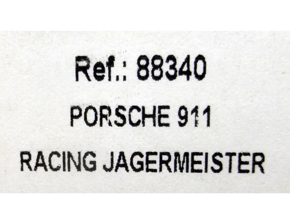 PORSCHE 911 RACING JAGERMEISTER REF.88340 RACING FLY