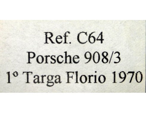 PORSCHE 908/3 1ºTARGA FLORIO 1970 REF.C64 FLY