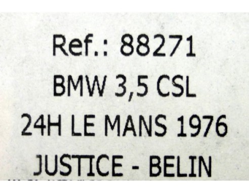BMW 3,5 CSL 24h LE MANS 1976 REF.88271 FLY