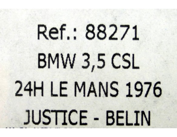 BMW 3,5 CSL 24h LE MANS 1976 REF.88271 FLY