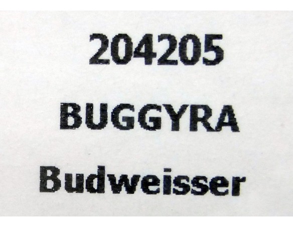 BUGGYRA BUDWEISSER REF.204205 FLYSLOT