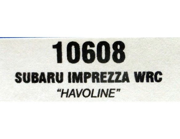 SUBARU IMPREZZA WRC HAVOLINE REF.10608 TEAM SLOT