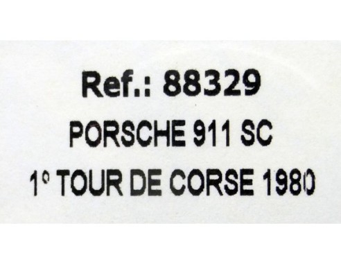 PORSCHE 911 SC 1ºTOUR DE CORSE 1980 REF.88329 FLY
