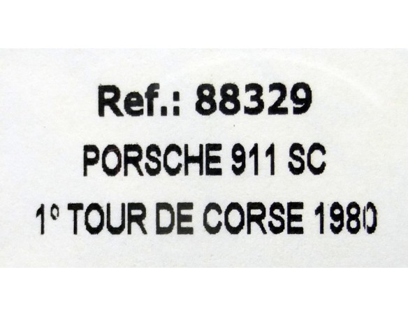 PORSCHE 911 SC 1ºTOUR DE CORSE 1980 REF.88329 FLY