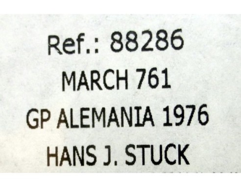 MARCH 761 JAGUERMEIFTER GP ALEMANIA 1976 REF.88286 FLY