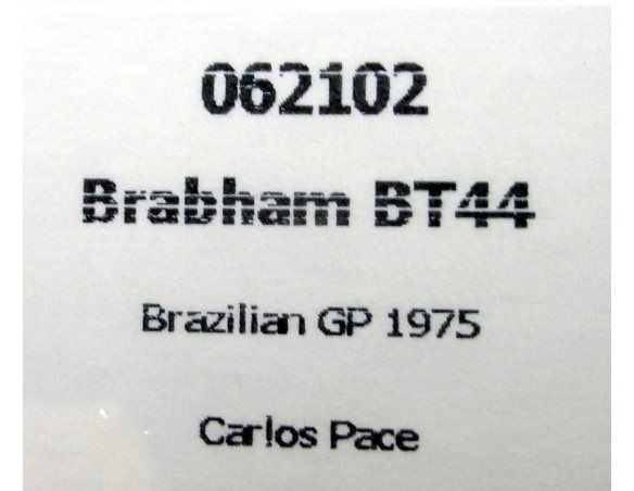 BRABHAM BT44 BRAZILIAN GP 1975 REF.062102 FLYSLOT