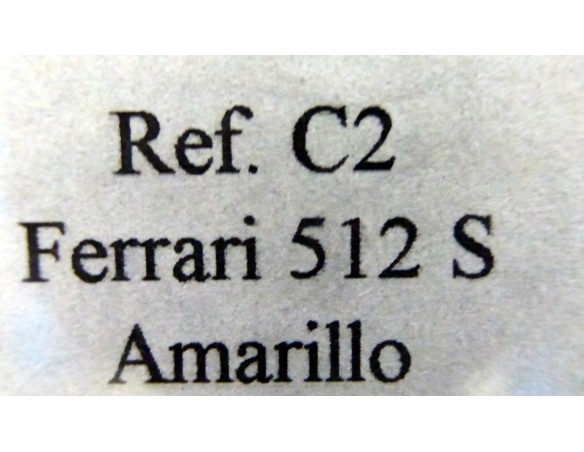 FERRARI 512 S    “Le Mans 70” AMARILLO REF.C2 FLY