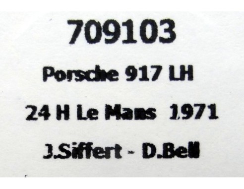 PORSCHE 917 LH 24h.LE MANS 1971 REF.709103 FLYSLOT