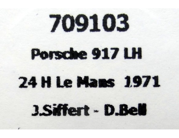 PORSCHE 917 LH 24h.LE MANS 1971 REF.709103 FLYSLOT