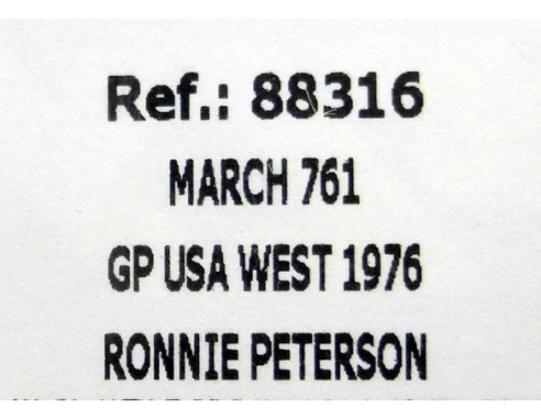 MARCH 761 GP USA WEST 1976 REF.88316 FLY