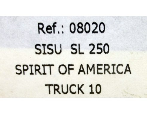 SISU SL 250 SPIRIT OF AMERICA TRUCK 10 REF.08020 FLYSLOT
