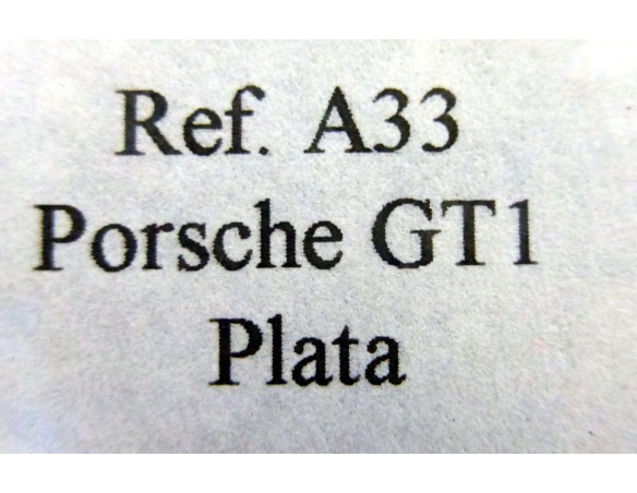 PORSCHE GT1   “Silverstone 97” PLATA REF.A33 FLY