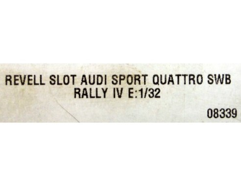 AUDI SPORT QUATTRO SWB EFECTO BARRO RALLYE IV REF.08339 REVELL