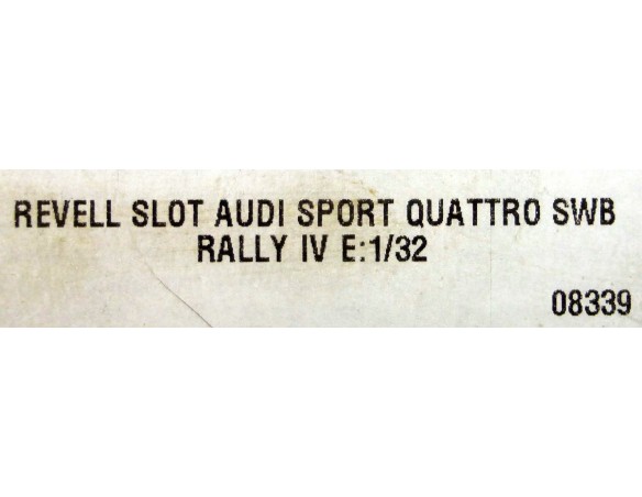 AUDI SPORT QUATTRO SWB EFECTO BARRO RALLYE IV REF.08339 REVELL