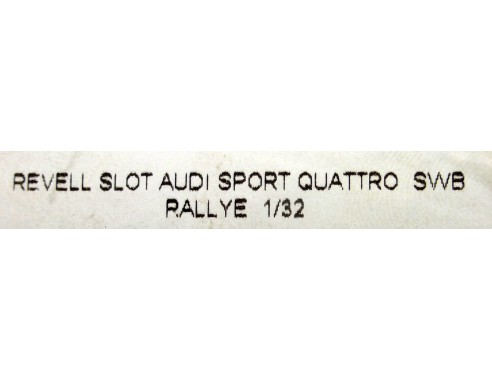 AUDI SPORT QUATTRO SWB RALLY  REF.08399 REVELL