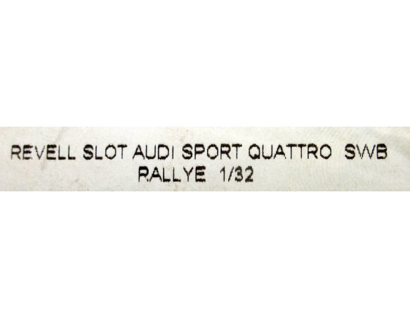 AUDI SPORT QUATTRO SWB RALLY  REF.08399 REVELL